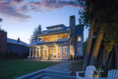 Craftsman Lake House, Roundtree Construction, Architect: Birdseye Design