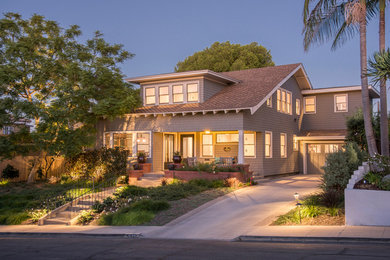 Inspiration for a craftsman exterior home remodel in San Diego