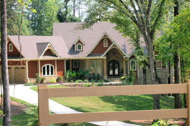 Example of an arts and crafts exterior home design in Atlanta