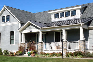 Photo of a traditional house exterior in Providence.