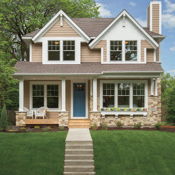 Create a Charming Home Exterior w/Pella® 450 Series Double-Hung Windows