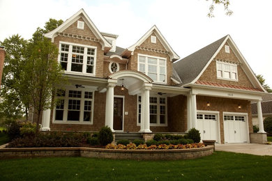 Traditional exterior home idea in Chicago