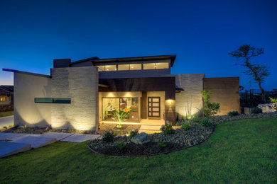 Contemporary exterior home idea in Austin