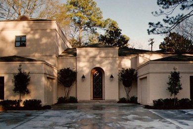 Tuscan exterior home photo in Houston