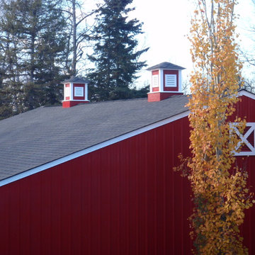 Cupola on Barn Themed Shop Re-Roof