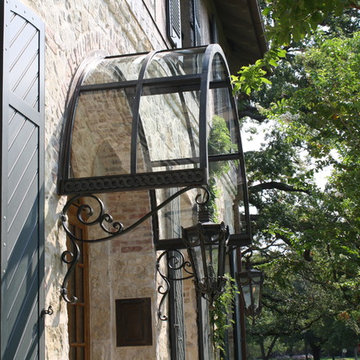 Curved Glass Awning