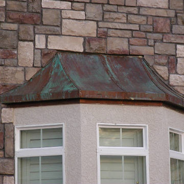 Custom Copper Bay Window Cover