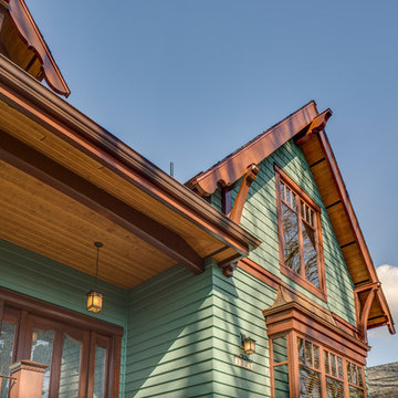 Custom Craftsman Style Home - Gabled Roof