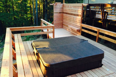 Inspiration for a rustic deck remodel in San Francisco
