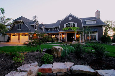 Inspiration for a craftsman exterior home remodel in Grand Rapids