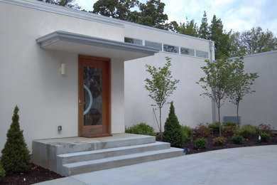Inspiration for a modern house exterior in St Louis.
