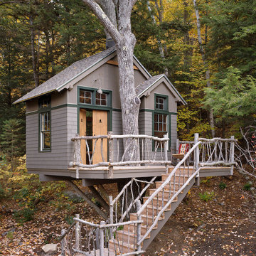 Custom Home - Southern Maine Adirondack Style Lake House
