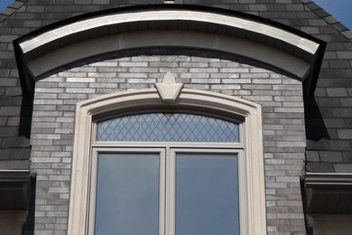 Custom House with Beveled glass Windows