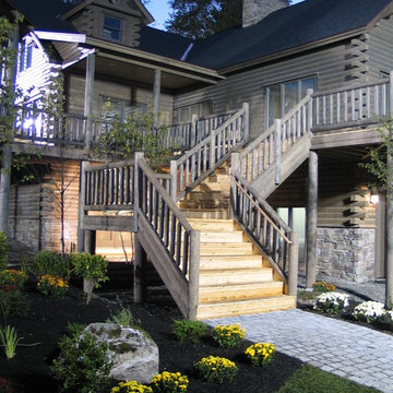 Custom Log Home for Extreme Makeover: Home Edition