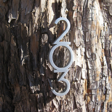 custom modern house numbers