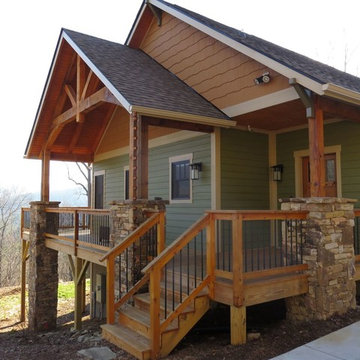 Custom Mountain Home with Timber Framing
