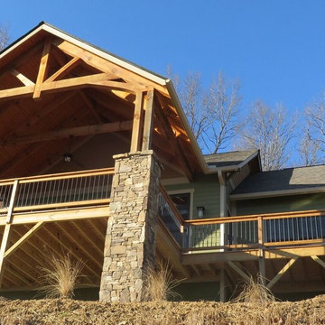 Custom Mountain Home with Timber Framing