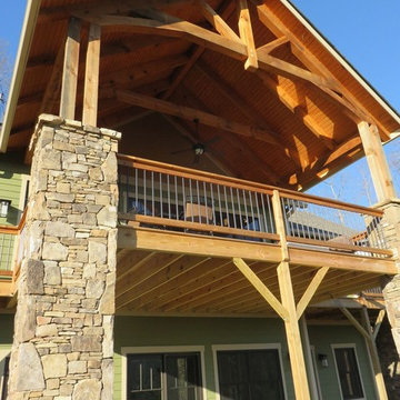 Custom Mountain Home with Timber Framing