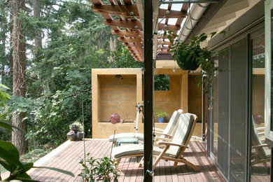 Inspiration for a contemporary house exterior in Seattle.