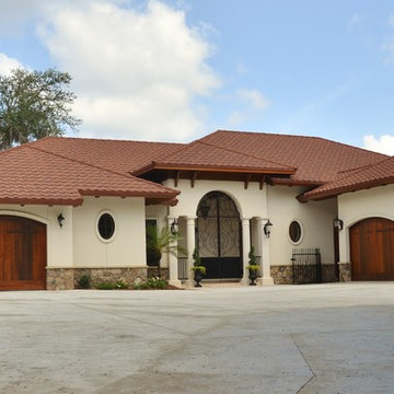 Custom Tuscan Style Home on Bayou in Lynn Haven