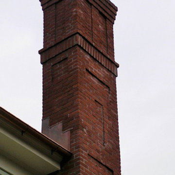 Custom Victorian-style home - chimney detail