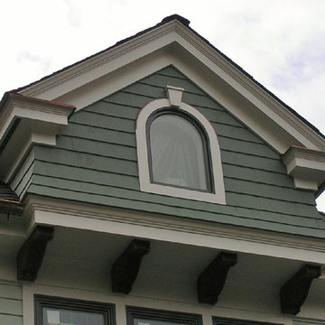 Custom Victorian-style home - gable detail