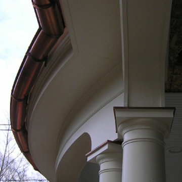 Custom Victorian-style home - porch detail