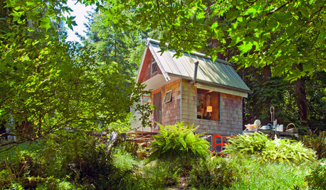 A Tiny Cabin for Glamping in the San Juan Islands