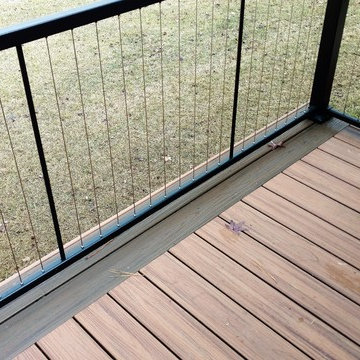 Decks with Trex Transcends and Fortress Cable Railing