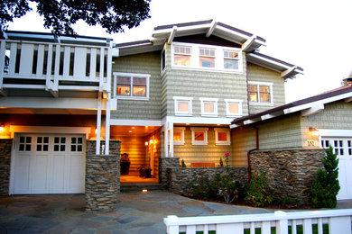 Inspiration for a timeless exterior home remodel in San Diego