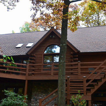 Delafied Log Home Roofing Project
