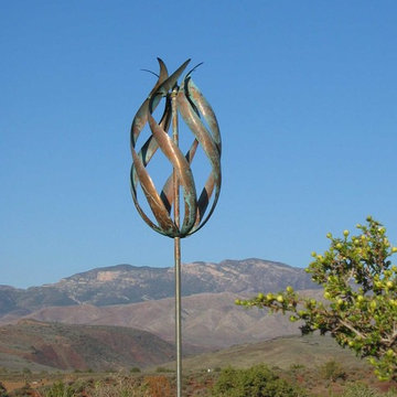 Desert Flame Wind Sculpture