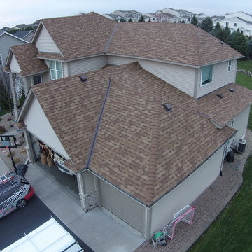 "Desert Tan" Owens Corning Duration Roof by Storm Group Roofing.
