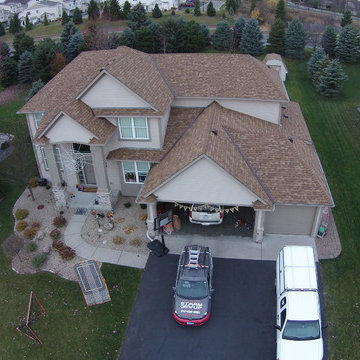 "Desert Tan" Owens Corning Duration Roof by Storm Group Roofing.