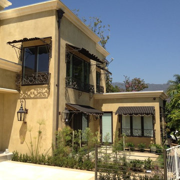 Designer Spear Awning with Scalloped Valance