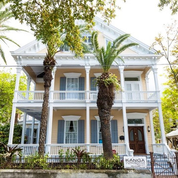 Detailed exterior trim restoration and painting