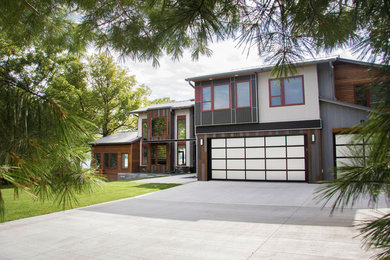 Example of a trendy house exterior design in Other