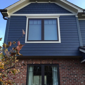 Dive into Deep Ocean blue siding by James Hardie!