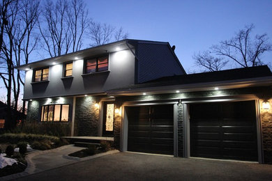 Example of an exterior home design in Providence