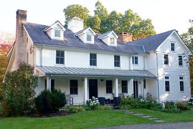 Photo of a farmhouse house exterior in New York.