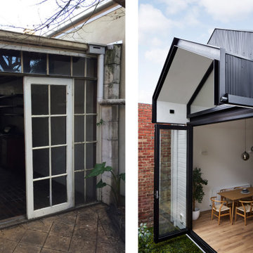 Dot's House: External Rear Before and After