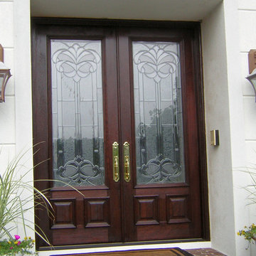 Double Front Door Refinished / Stained in Margate City, NJ