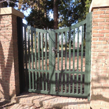 Double Garden Gate with Dark Bronze Gate Hardware