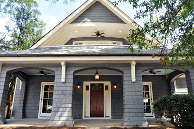 Inspiration for a transitional exterior home remodel in Atlanta