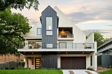 Example of a trendy exterior home design in Austin