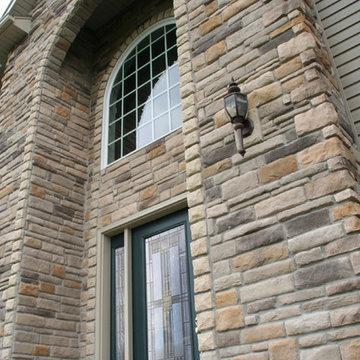 Dry Stack Stone Siding for Home Exterior Accents