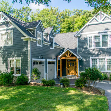 Dunn Loring, VA. James Hardie Siding and Full Home Remodel (Before and After)