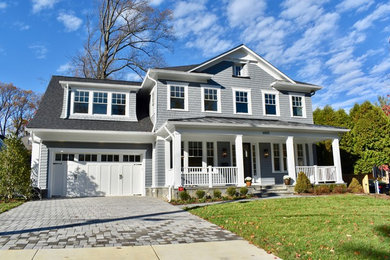 Example of a transitional exterior home design in DC Metro