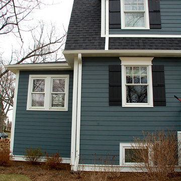 Dutch Colonial Home Remodel, Windows & James Hardie Siding in Park Ridge, IL