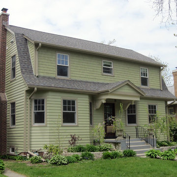 Dutch Colonial Style Home - Evanston, IL James Hardie Artisan Siding & Trim